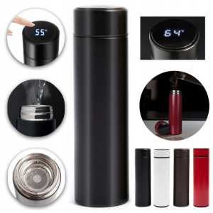 Smart Kubek Termiczny Ze Stali Nierdzewnej Termos Bidon Led 500ml Hit!