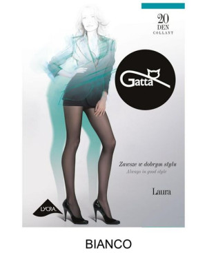 GATTA LAURA 20 Rajstopy damskie wz.00/5-XL/Bianco