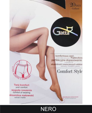 GATTA COMFORT STYLE Rajstopy 20 DEN 3-M/ Nero