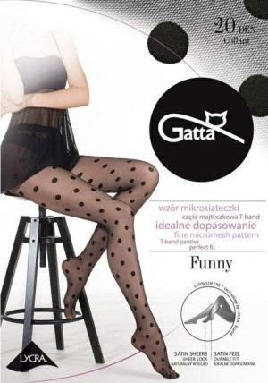 GATTA FUNNY 07 Rajstopy damskie 20 DEN wz.07/3-M/Nero