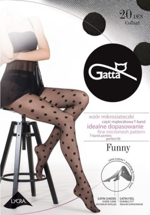 GATTA FUNNY 07 Rajstopy damskie 20 DEN wz.07/2-S/Nero