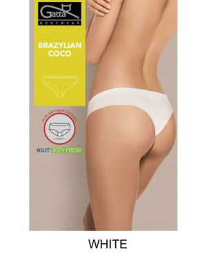 GATTA Majtki Brazylian COCO M/White