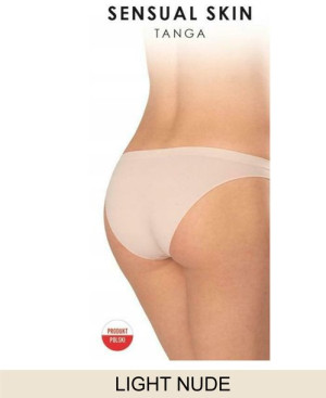 GATTA Majtki - Tanga Sensual Skin k.:Light Nude 2 r.:M