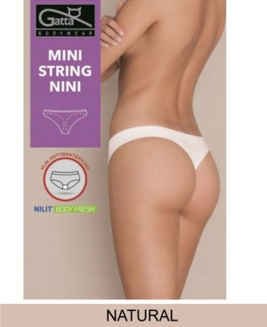 GATTA Majtki Mini String Nini XL/Natural