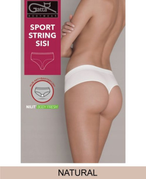 GATTA Majtki Sport String Sisi L/Natural