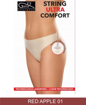 GATTA Majtki String Ultra Comfort L/Red Apple