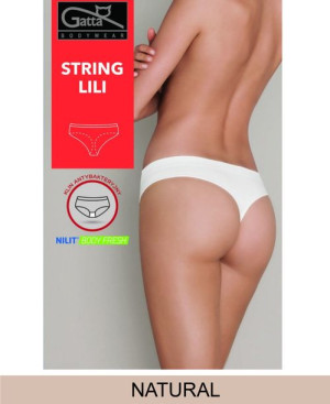 GATTA Majtki String Lili XL/Natural