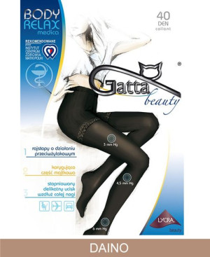GATTA BODY RELAXMEDICA Rajstopy 40 DEN wz.00/4-L/Daino