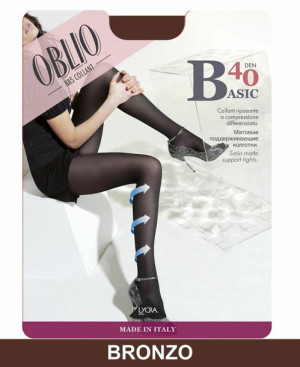 Oblio Ba4a Basic Rajstopy 40 Den 5-xxl / Bronzo