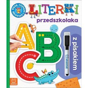 Literki przedszk. z pisakiem