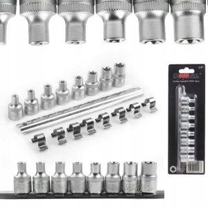 Klucze Nasadowe Torx 9el E4-e14 Nasadki 3/8 Torks