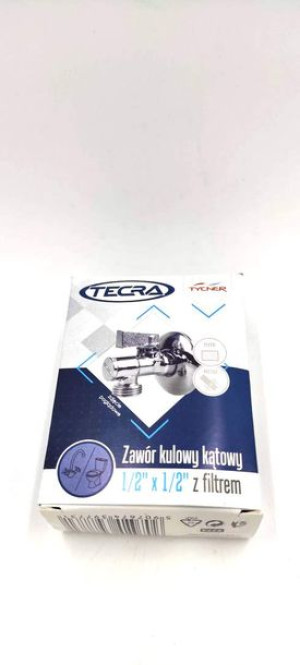 Zawór Kulowy Kątowy 1/2X3/8 Z Filtrem "R"