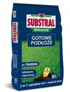 Substral osmocote gotowe podłoże do trawnika 50L