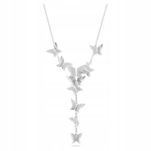 SWAROVSKI - Naszyjnik Lilia Butterfly White Y RHS