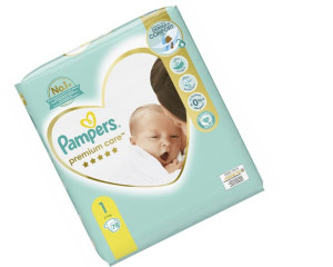 pieluszki pampers premium care 1 newborn 78 sztuk