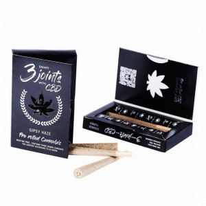 3x Joint Cbd Blant Cbd Pre-rolls Blackberry Kush 11% Cbd Real Cannabis