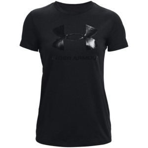 Koszulka damska under armour live sportstyle graphic ssc czarna 1356305 002