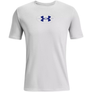 Koszulka męska under armour repeat ss graphics szara 1371264 014