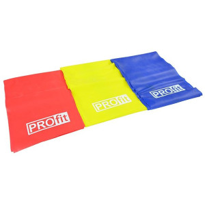 Guma fitness profit long set 200x15cm 0,35mm  0,45mm  0,55mm /3szt/ dk 2227