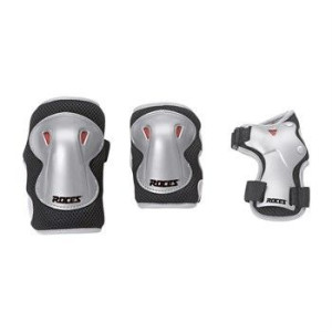 Ochraniacze na łyżworolki roces super jr 3-pack czarno szare 301276