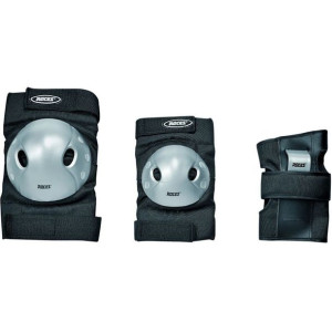 Ochraniacze na łyżworolki roces extra three pack jr czarne 301377