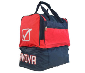 Torba givova medium czerwono-granatowa