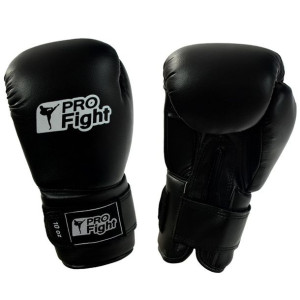 Rękawice bokserskie profight pvc czarne