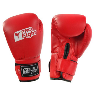 Rękawice bokserskie profight pvc czerwone