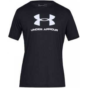 Koszulka męska under armour sportstyle logo ss czarna 1329590 001