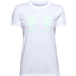 Koszulka damska under armour live sportstyle graphic ssc biała 1356305 100