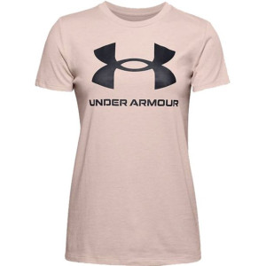 Koszulka damska under armour live sportstyle graphic ssc beżowa 1356305 679