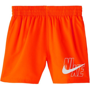 Spodenki kąpielowe dla dzieci nike logo solid lap junior pomarańczowe nessa