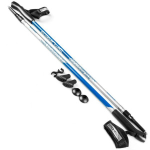 Kijki nordic walking spokey meadow srebrno niebieskie 926453