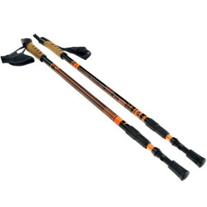 Kijki nordic walking scout bjorn pomarańczowy 3-częściowy