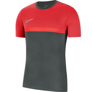 Koszulka męska nike dry academy pro top ss szaro-czerwona bv6926 079