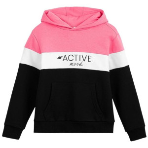 Bluza dla dziewczynki 4f głęboka czerń hjl22 jbld002 20s