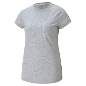 Koszulka damska puma rtg heather logo tee szara 586455 04