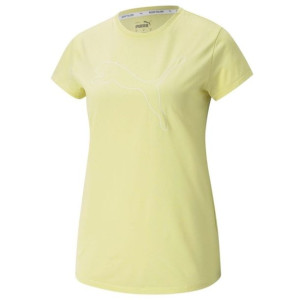 Koszulka damska puma rtg heather logo tee żółta 586455 40