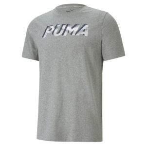 Koszulka męska puma modern sports logo tee szara 585818 03
