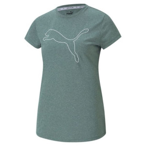 Koszulka damska puma rtg heather logo tee zielona 586455 45