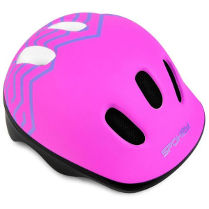 Kask rowerowy dla dzieci spokey strapy 1 44-48 cm różowy 927773