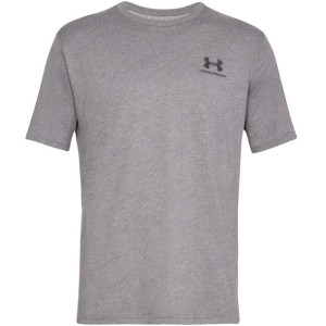 Koszulka męska z krótkim rękawem under armour sportstyle left chest ss szar