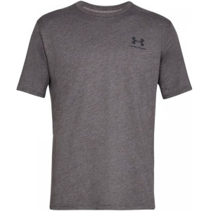 Koszulka męska under armour sportstyle left chest ss ciemny szary 1326799 0