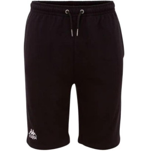 Spodenki męskie kappa topen slim fit czarne 705423 19-4006