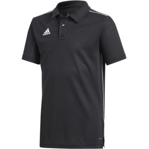 Koszulka dla dzieci adidas core 18 polo junior czarna ce9038