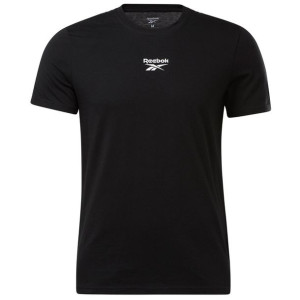 Koszulka męska reebok training essentials tape tee czarna gq4205