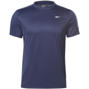 Koszulka męska reebok workout ready short sleeve tech tee granatowa gj0872