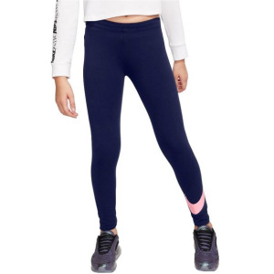 Spodnie dla dzieci nike nsw favorites swsh legging granatowe ar4076 495