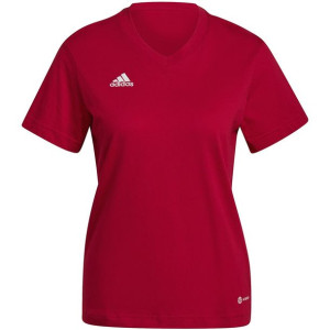 Koszulka damska adidas entrada 22 tee czerwona hc0441