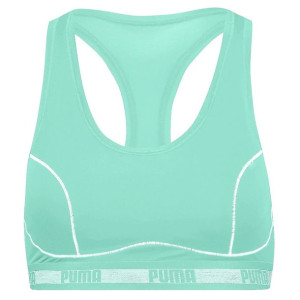Stanik sportowy puma padded racer back 1p hang miętowy  907644 01